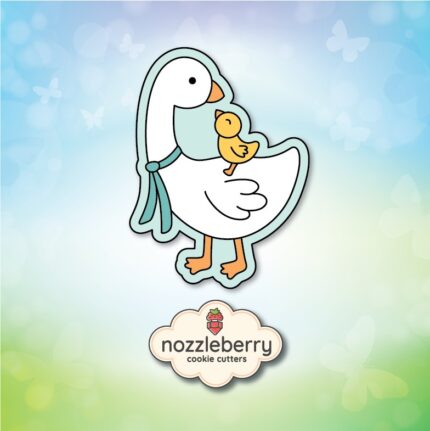 *Χήνα με κοτοπουλάκι