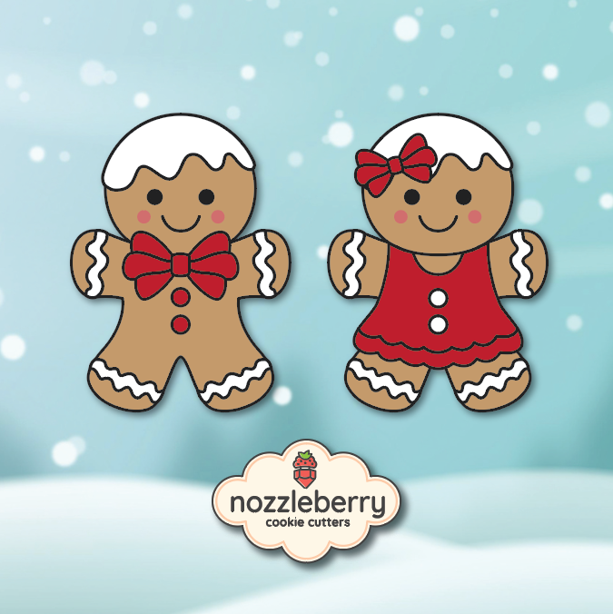xmas0356 gingerbread set ((9-10)