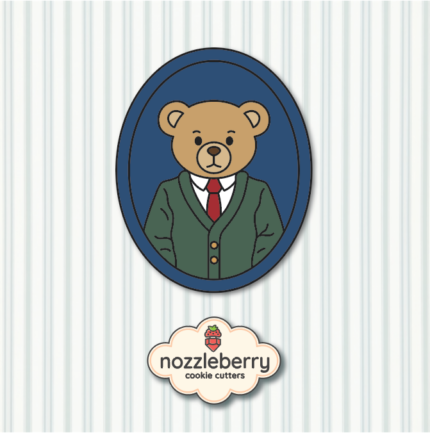 *Αρκουδάκι Ralph σε οβάλ