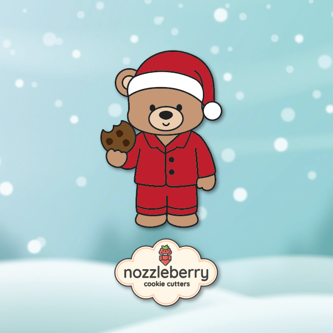 xmas00453 bear cookie 10a