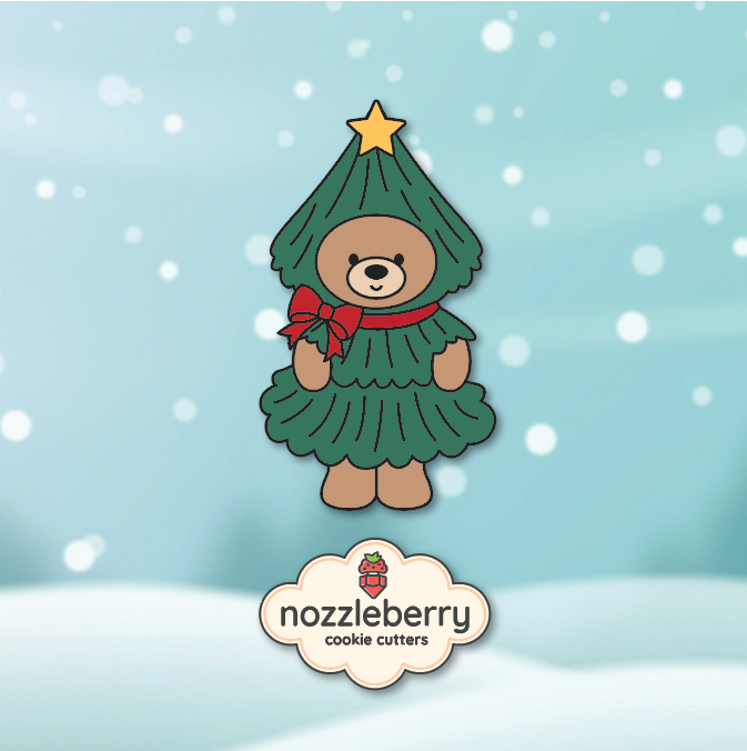 xmas00466 tree bear 10a
